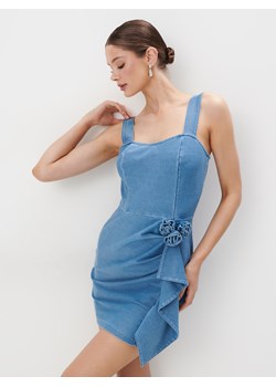 Mohito - Jeansowa sukienka mini na ramiączkach - błękitny ze sklepu Mohito w kategorii Sukienki - zdjęcie 172273303