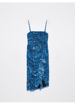 Mohito - Sukienka midi na ramiączkach - błękitny ze sklepu Mohito w kategorii Sukienki - zdjęcie 172273363