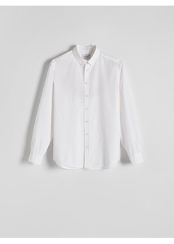 Reserved - Koszula regular fit - biały ze sklepu Reserved w kategorii Koszule męskie - zdjęcie 172274283