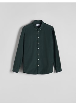 Reserved - Koszula regular fit - ciemnozielony ze sklepu Reserved w kategorii Koszule męskie - zdjęcie 172274290