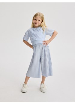 Reserved - Plisowane spodnie kuloty - jasnoniebieski ze sklepu Reserved w kategorii Spodnie dziewczęce - zdjęcie 172274603