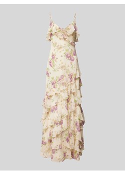 Sukienka wieczorowa z kwiatowym nadrukiem na całej powierzchni model ‘PIRENE’ ze sklepu Peek&Cloppenburg  w kategorii Sukienki - zdjęcie 172276180