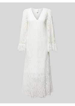 Długa sukienka z koronką szydełkową model ‘AVERA’ ze sklepu Peek&Cloppenburg  w kategorii Sukienki - zdjęcie 172276214
