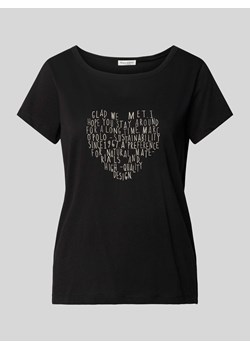T-shirt z nadrukiem ze sloganem ze sklepu Peek&Cloppenburg  w kategorii Bluzki damskie - zdjęcie 172276240