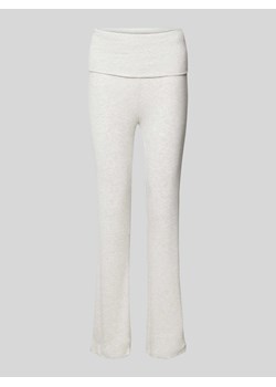 Spodnie o rozkloszowanym kroju w jednolitym kolorze model ‘LINA’ ze sklepu Peek&Cloppenburg  w kategorii Jeansy damskie - zdjęcie 172276284