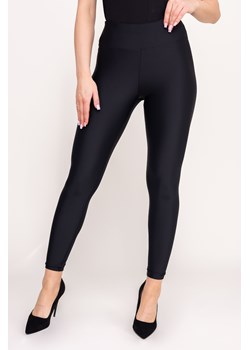 Czarne Legginsy błyszczące SENSITO ze sklepu TONO w kategorii Spodnie damskie - zdjęcie 172276902