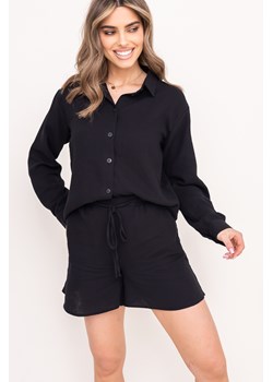 Czarna Koszula KALEMI ze sklepu TONO w kategorii Koszule damskie - zdjęcie 172276911