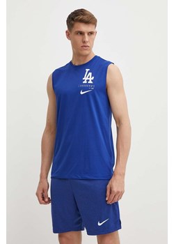 Nike top Los Angeles Dodgers męski kolor niebieski ze sklepu ANSWEAR.com w kategorii T-shirty męskie - zdjęcie 172278042