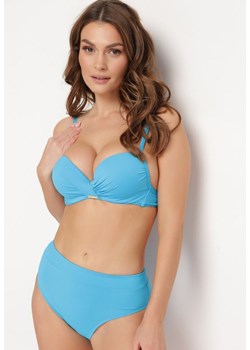 Niebieskie Bikini Dwuczęściowy z Push-Up i Klasyczne Figi Olubia ze sklepu Born2be Odzież w kategorii Stroje kąpielowe - zdjęcie 172280000