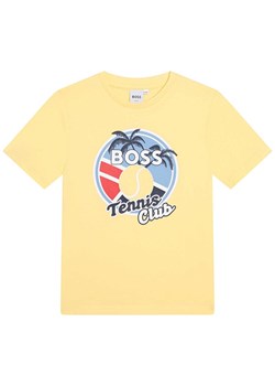 Hugo Boss Kids Koszulka w kolorze żółtym ze sklepu Limango Polska w kategorii T-shirty chłopięce - zdjęcie 172281282
