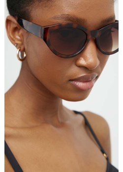 Answear Lab okulary przeciwsłoneczne damskie kolor brązowy ze sklepu ANSWEAR.com w kategorii Okulary przeciwsłoneczne damskie - zdjęcie 172284794