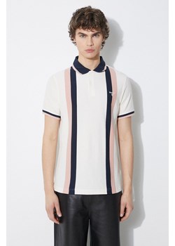 Barbour polo bawełniane Howdon kolor beżowy wzorzysty MML1366 ze sklepu PRM w kategorii T-shirty męskie - zdjęcie 172285010