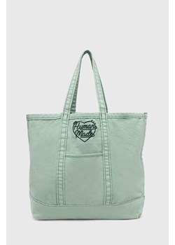 Human Made torebka Garment Dyed Tote Bag kolor zielony HM27GD037 ze sklepu PRM w kategorii Torby Shopper bag - zdjęcie 172285094