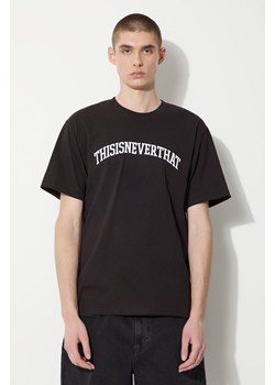 thisisneverthat t-shirt Arch-Logo Tee męski kolor czarny z nadrukiem TN240TTSST04 ze sklepu PRM w kategorii T-shirty męskie - zdjęcie 172285150