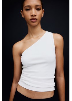 H & M - Top na jedno ramię - Biały ze sklepu H&M w kategorii Bluzki damskie - zdjęcie 172285181