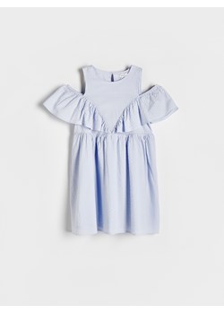 Reserved - Sukienka typu hiszpanka - jasnoniebieski ze sklepu Reserved w kategorii Sukienki dziewczęce - zdjęcie 172287401