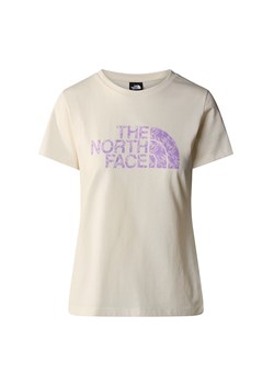 Koszulka The North Face Easy 0A87N6YFO1 - beżowa ze sklepu streetstyle24.pl w kategorii Bluzki damskie - zdjęcie 172287721