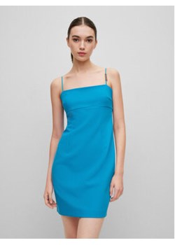 Hugo Sukienka koktajlowa Kamikas 50489215 Błękitny Slim Fit ze sklepu MODIVO w kategorii Sukienki - zdjęcie 172288453
