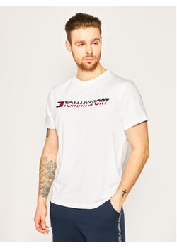Tommy Sport T-Shirt Logo Chest S20S200051 Biały Regular Fit ze sklepu MODIVO w kategorii T-shirty męskie - zdjęcie 172288481