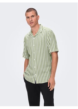 Only & Sons Koszula 22013267 Zielony Regular Fit ze sklepu MODIVO w kategorii Koszule męskie - zdjęcie 172288492