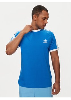 adidas T-Shirt adicolor Classics 3-Stripes IN7745 Niebieski Regular Fit ze sklepu MODIVO w kategorii T-shirty męskie - zdjęcie 172288720