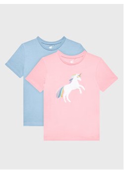 Cotton On Kids Komplet 2 t-shirtów 762505 Kolorowy Regular Fit ze sklepu MODIVO w kategorii Bluzki dziewczęce - zdjęcie 172288813
