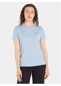 Tommy Hilfiger T-Shirt 1985 WW0WW37877 Błękitny Regular Fit ze sklepu MODIVO w kategorii Bluzki damskie - zdjęcie 172288841