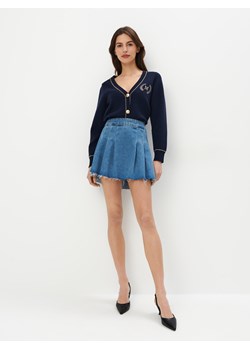 Mohito - Jeansowa spódnica mini - niebieski ze sklepu Mohito w kategorii Spódnice - zdjęcie 172289920