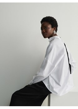 Reserved - Bawełniana koszula z wiązaniem - złamana biel ze sklepu Reserved w kategorii Koszule damskie - zdjęcie 172290363
