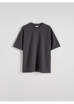 Reserved - Gładki T-shirt oversize - ciemnoszary ze sklepu Reserved w kategorii T-shirty męskie - zdjęcie 172290730
