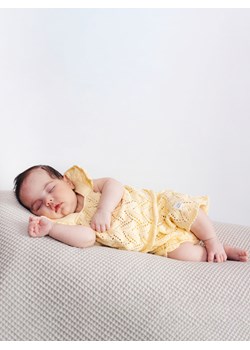 Reserved - Dzianinowy top na ramiączkach - żółty ze sklepu Reserved w kategorii Koszulki niemowlęce - zdjęcie 172291050