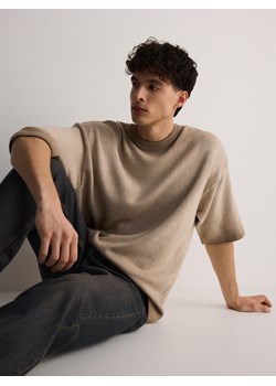Reserved - Sweter z krótkim rękawem - brązowy ze sklepu Reserved w kategorii Swetry męskie - zdjęcie 172291083