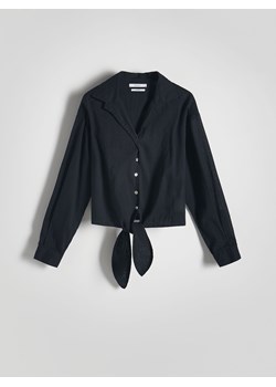 Reserved - Koszula z wiązaniem - czarny ze sklepu Reserved w kategorii Koszule damskie - zdjęcie 172291164