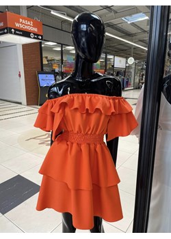 sukienka hiszpanka valentina by mielczarkowski polski produkt - ciemny pomarańcz ze sklepu STYLOWO w kategorii Sukienki - zdjęcie 172291950