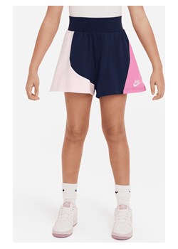 Spodenki z dżerseju dla dużych dzieci (dziewcząt) Nike Sportswear - Niebieski ze sklepu Nike poland w kategorii Spodenki dziewczęce - zdjęcie 172292232