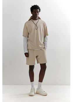 H & M - Szorty dresowe Regular Fit - Beżowy ze sklepu H&M w kategorii Spodenki męskie - zdjęcie 172292304