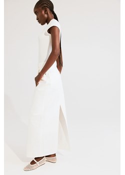 H & M - Długa spódnica dżinsowa - Biały ze sklepu H&M w kategorii Spódnice - zdjęcie 172292350
