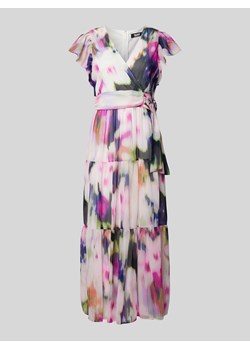 Sukienka midi z efektem stopniowania i wiązanym paskiem ze sklepu Peek&Cloppenburg  w kategorii Sukienki - zdjęcie 172292421
