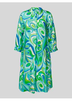 Sukienka koszulowa o długości do kolan z wiskozy ze wzorem na całej powierzchni ze sklepu Peek&Cloppenburg  w kategorii Sukienki - zdjęcie 172292431