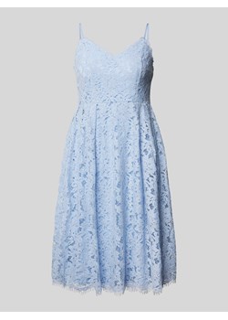 Sukienka koktajlowa o długości do kolan z efektem podpalenia ze sklepu Peek&Cloppenburg  w kategorii Sukienki - zdjęcie 172292544