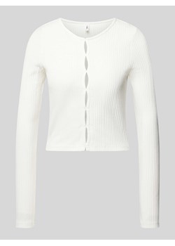 Bluzka krótka z długim rękawem i okrągłym dekoltem model ‘TINO’ ze sklepu Peek&Cloppenburg  w kategorii Bluzki damskie - zdjęcie 172292560