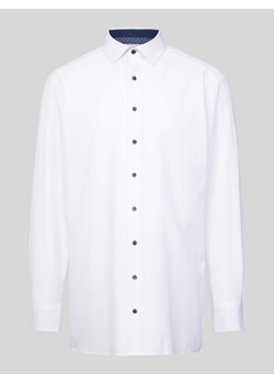 Koszula biznesowa o kroju modern fit z fakturowanym wzorem model ‘Global’ ze sklepu Peek&Cloppenburg  w kategorii Koszule męskie - zdjęcie 172292970