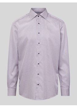 Koszula biznesowa o kroju modern fit ze wzorem na całej powierzchni model ‘Kent’ ze sklepu Peek&Cloppenburg  w kategorii Koszule męskie - zdjęcie 172293082