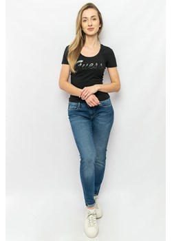 t-shirt damski guess w3bi31 j1314 czarny ze sklepu Royal Shop w kategorii Bluzki damskie - zdjęcie 172294434