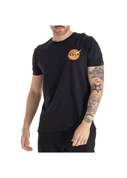 Koszulka Alpha Industries NASA Davinci T 13650803 - czarna ze sklepu streetstyle24.pl w kategorii T-shirty męskie - zdjęcie 172294442
