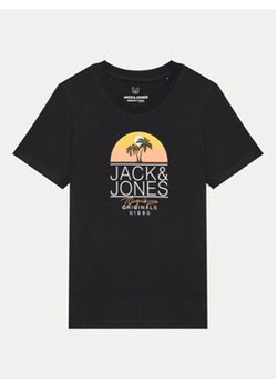 Jack&Jones Junior T-Shirt Jorcasey 12257130 Czarny Standard Fit ze sklepu MODIVO w kategorii T-shirty chłopięce - zdjęcie 172296351