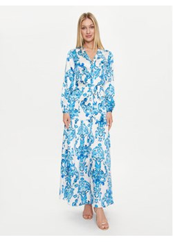 Marciano Guess Sukienka koszulowa 2GGK70 9700Z Niebieski Regular Fit ze sklepu MODIVO w kategorii Sukienki - zdjęcie 172296353