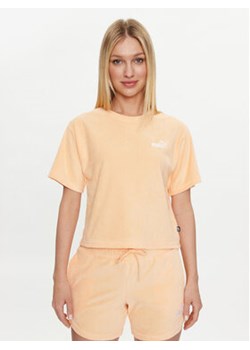 Puma T-Shirt Ess Elevated 677947 Pomarańczowy Regular Fit ze sklepu MODIVO w kategorii Bluzki damskie - zdjęcie 172296574