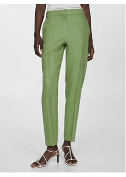 Mango Chinosy Tempoli 67027113 Zielony Slim Fit ze sklepu MODIVO w kategorii Spodnie damskie - zdjęcie 172296640