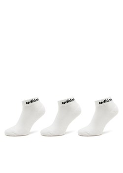 Skarpety Niskie Unisex adidas Linear Ankle Socks Cushioned Socks 3 Pairs HT3457 white/black ze sklepu eobuwie.pl w kategorii Skarpetki damskie - zdjęcie 172298342